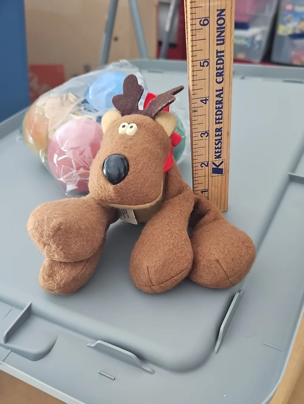 Rodney Reindeer Bean Bag Plush Christmas Vintage Deer Buck 🦌
